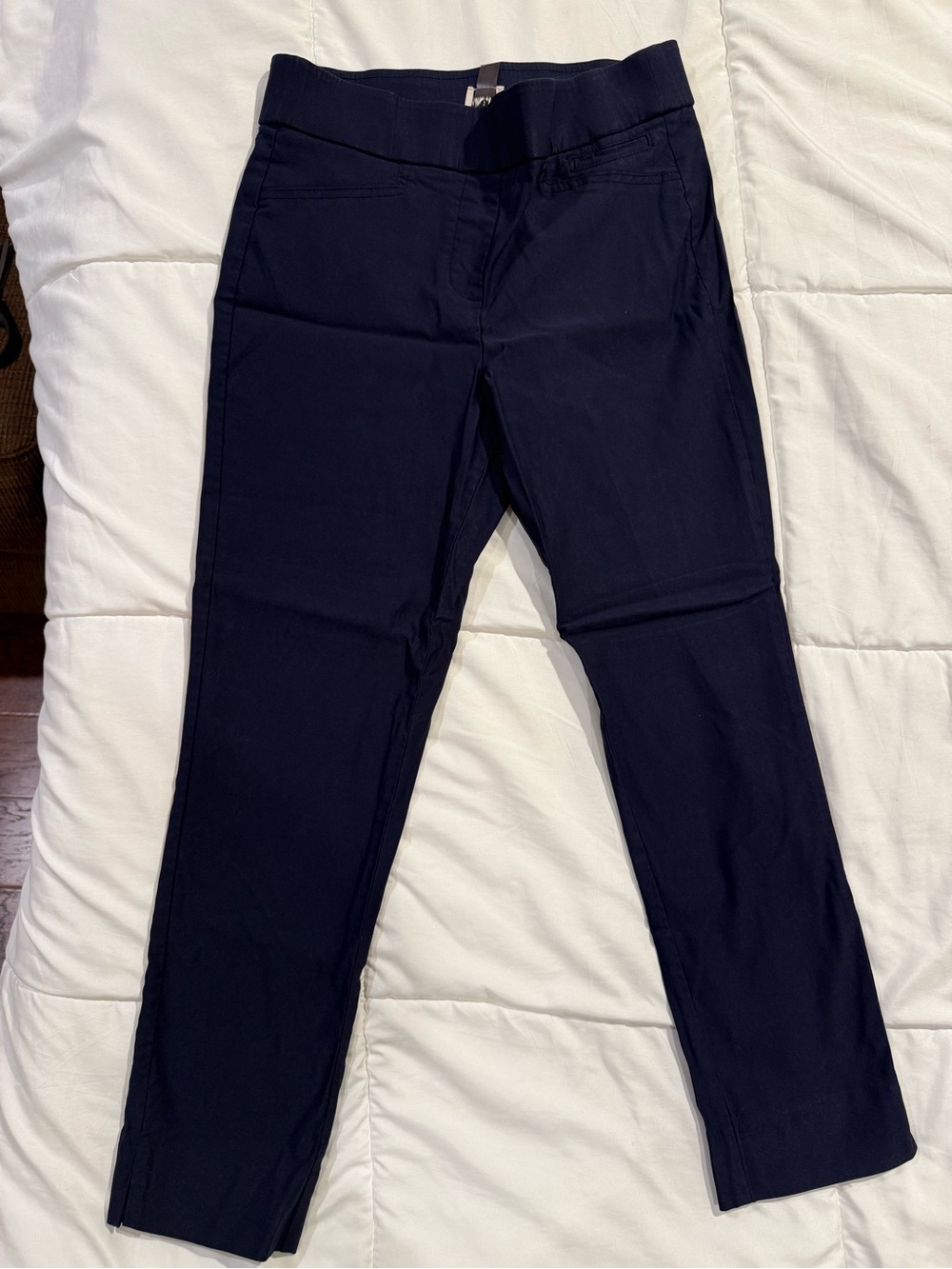 Anne Klein Navy Pull-On Pants